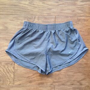 Nike Shorts Size M Gray Tempo Dri-Fit Women's Heathered Running Brief Lined